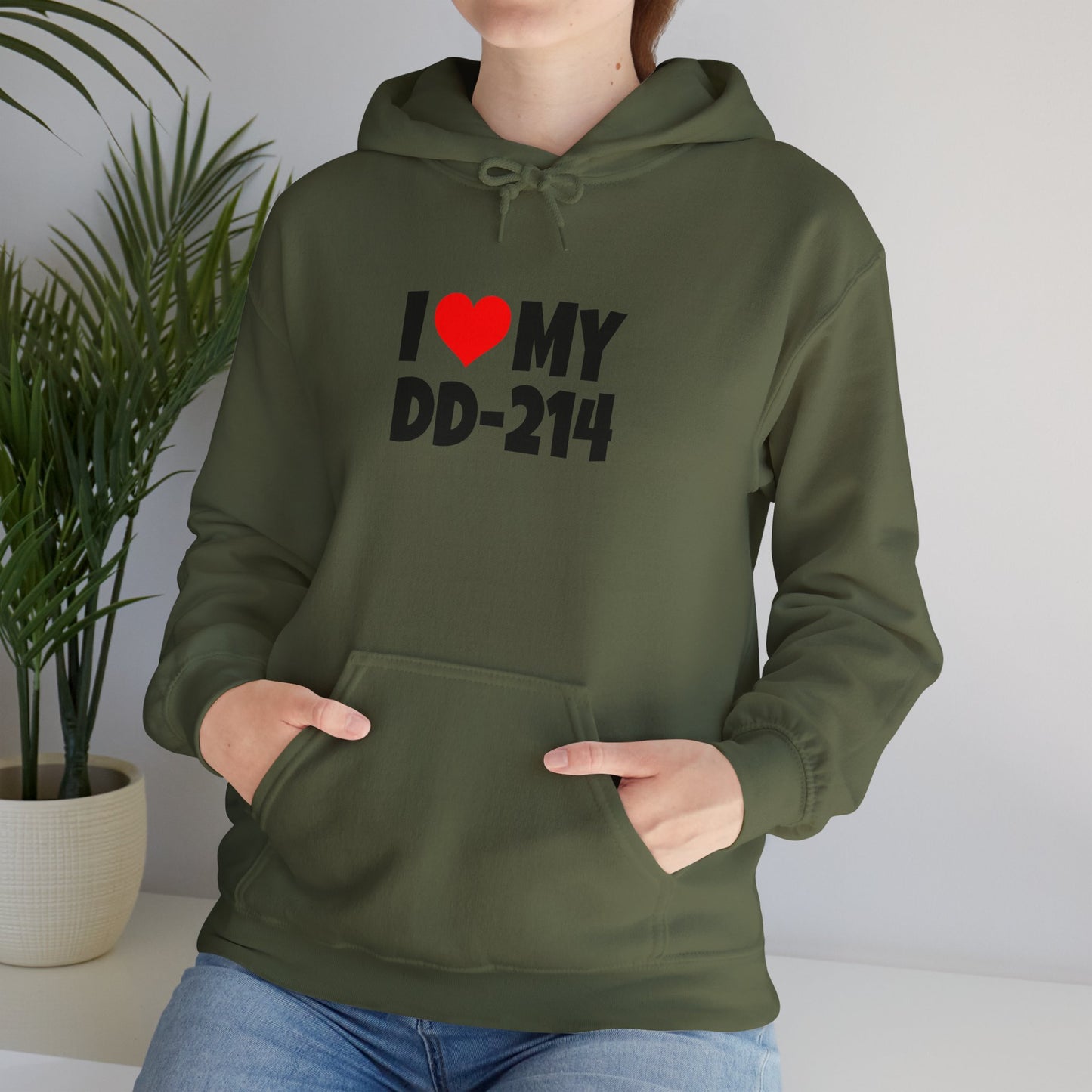 I Love DD-214 - Hooded Sweatshirt