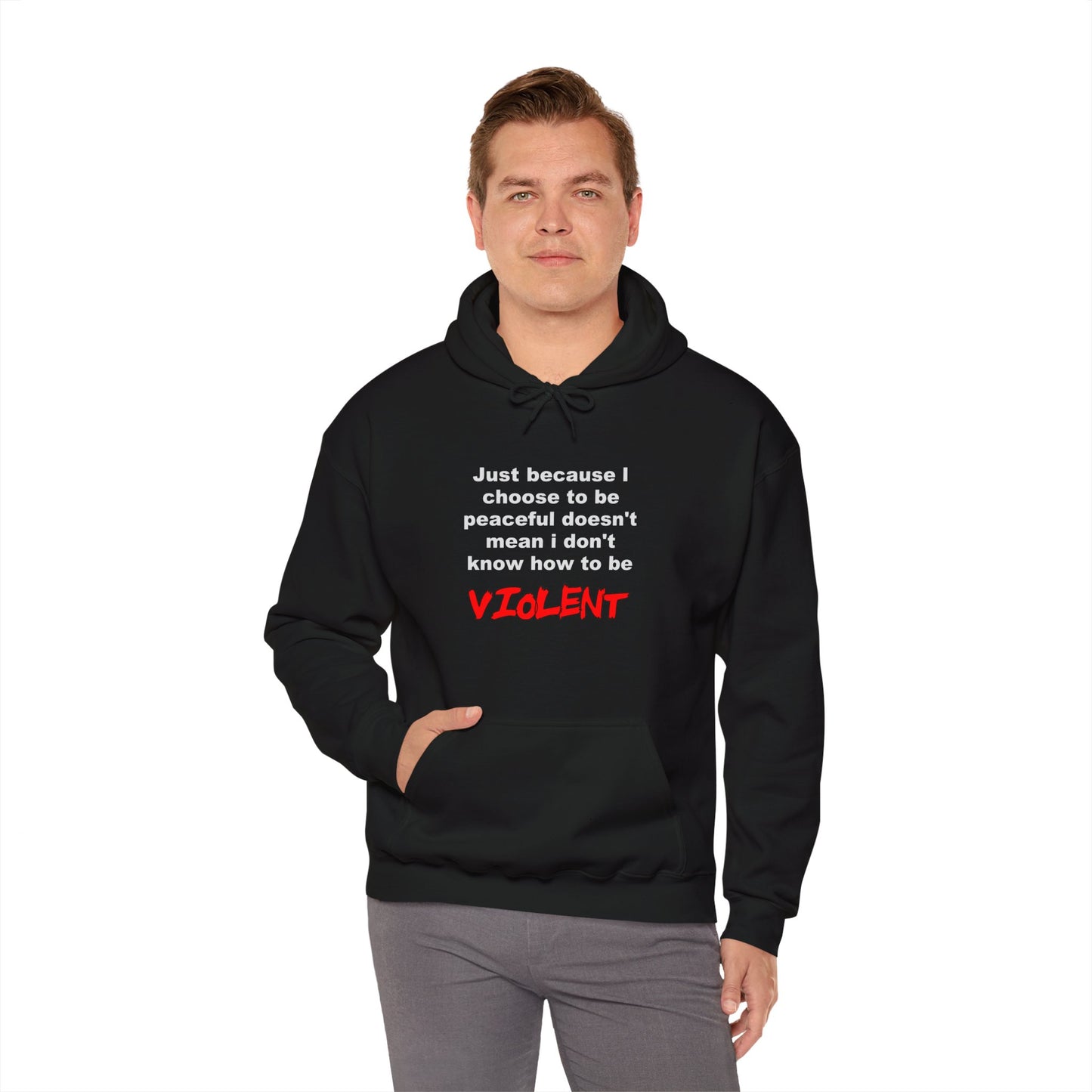 Choose to be Peaceful - Hooded Sweatshirt