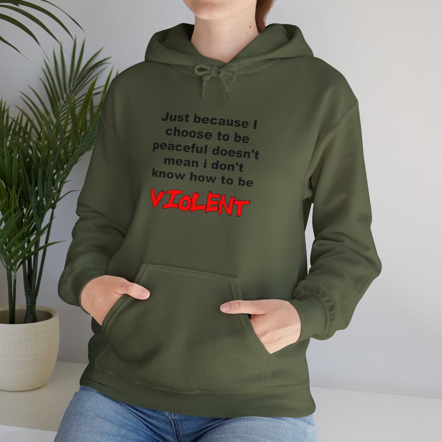 Choose to be Peaceful - Hooded Sweatshirt