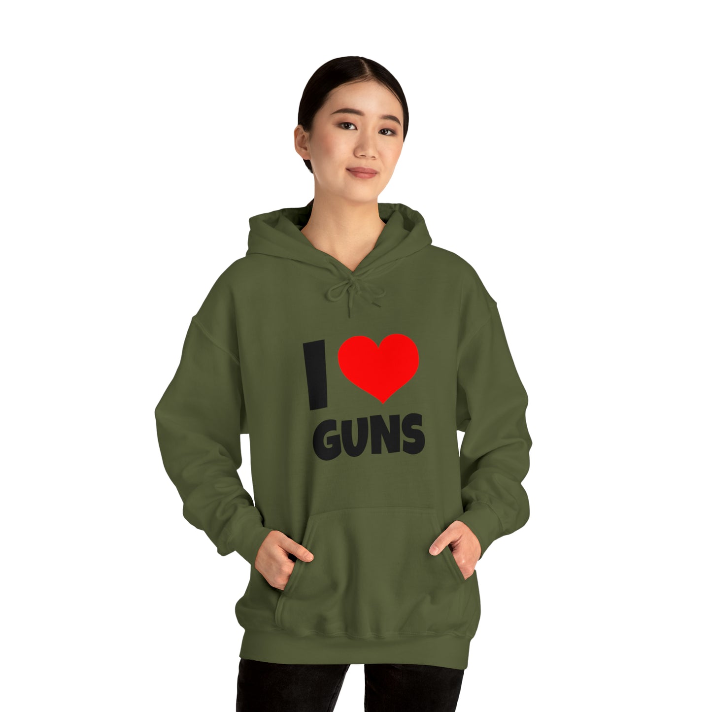 I Love Guns - Hooded Sweatshirt