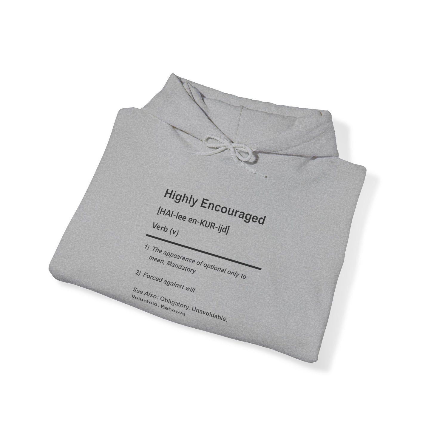 Highly Encouraged - Hooded Sweatshirt