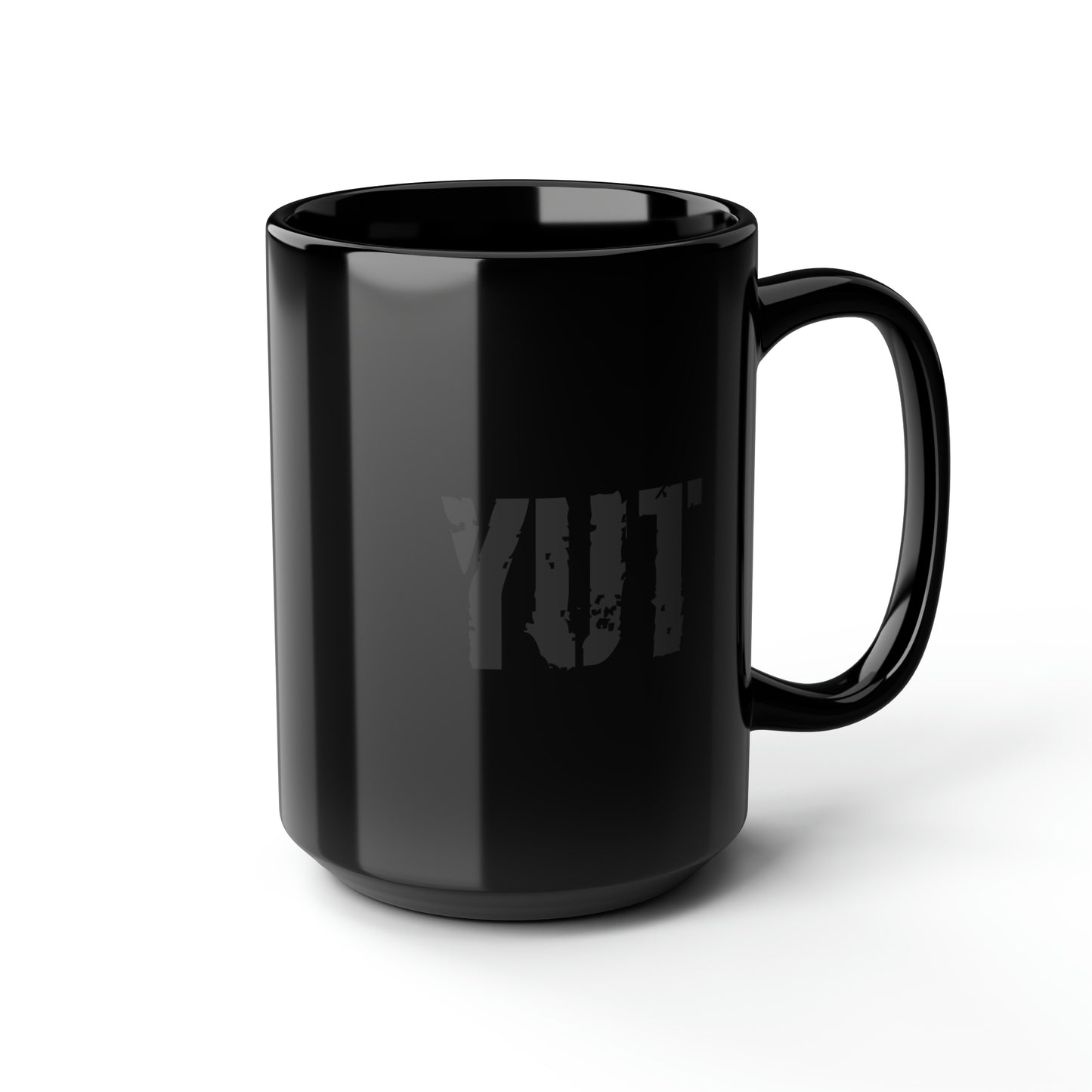YUT - Black Mug, 15oz