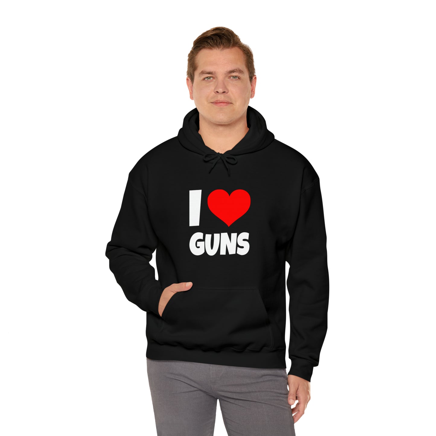 I Love Guns - Hooded Sweatshirt