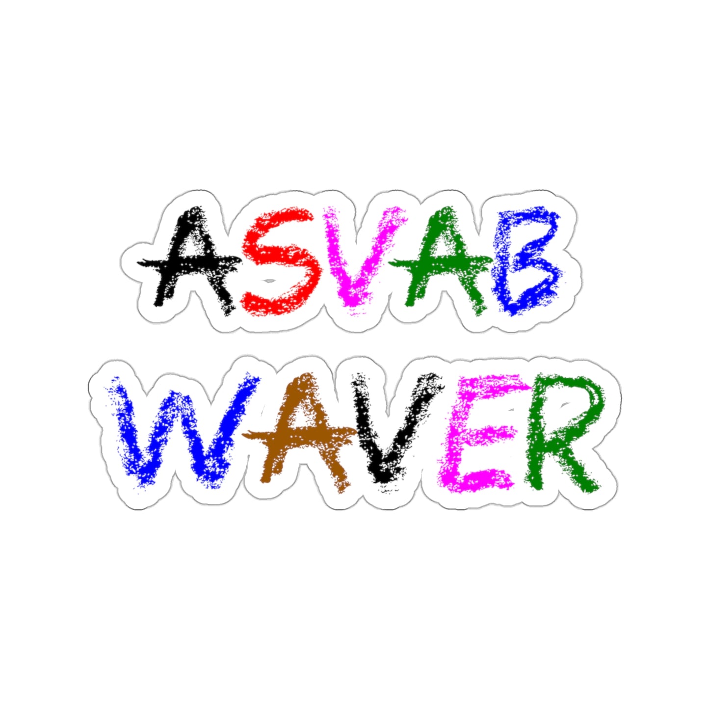 ASVAB Waver - Kiss-Cut Stickers