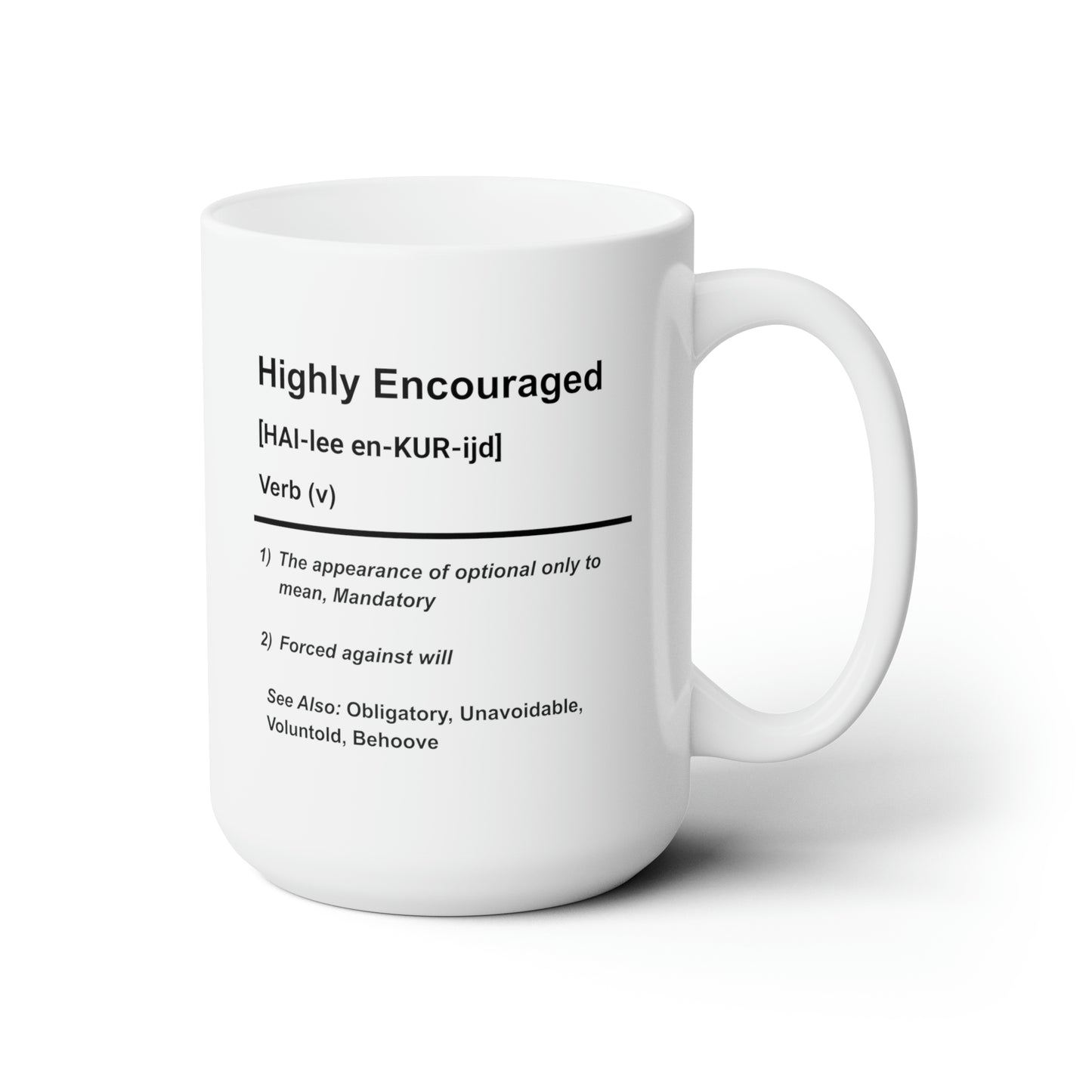 Highly Encouraged - Coffee Mug