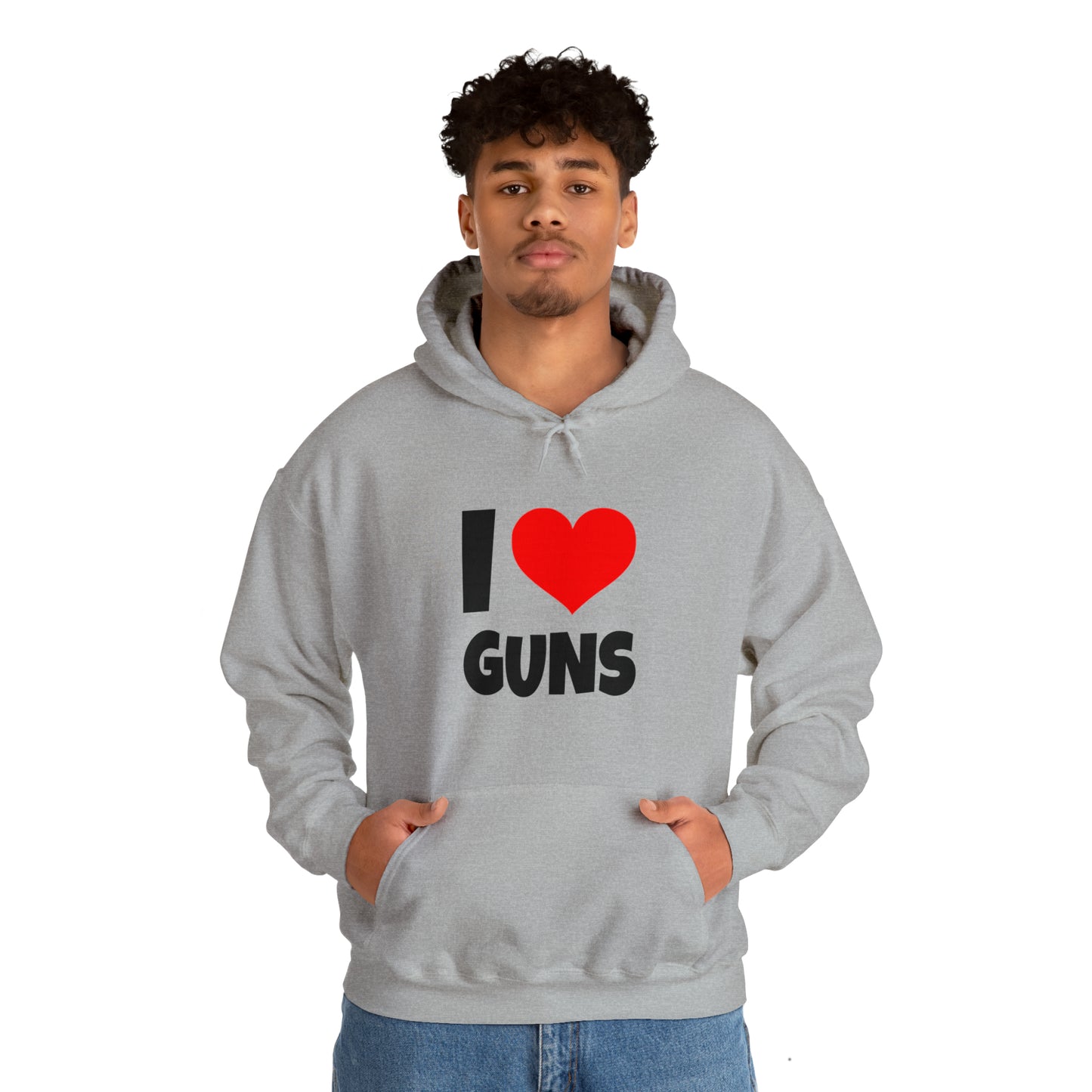 I Love Guns - Hooded Sweatshirt